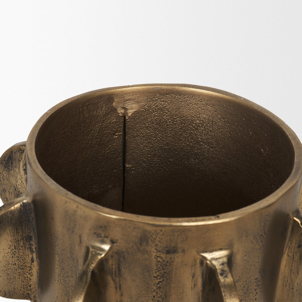 Deacon Decorative Gold Canister