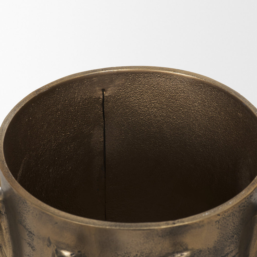 Deacon Decorative Gold Canister