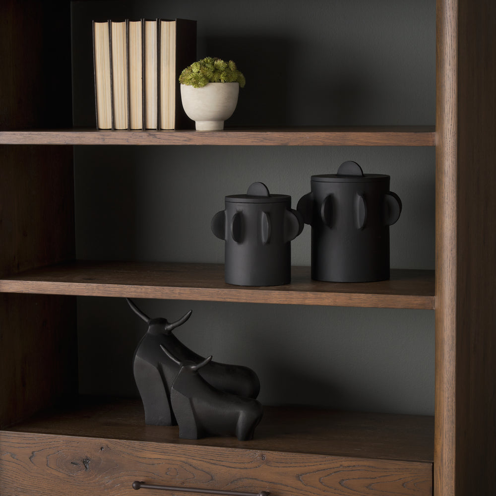 Boîte décorative noire Deacon