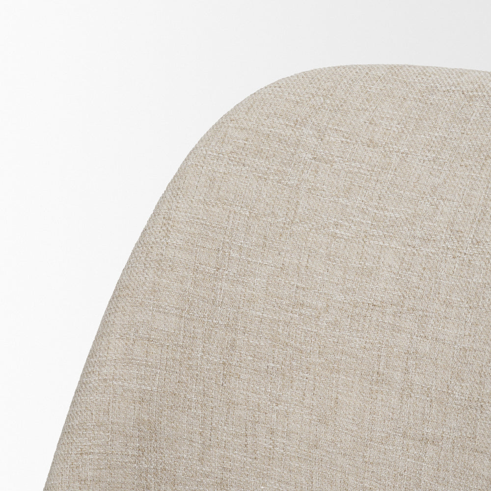 Abbie Curve Fabric Dining Chair