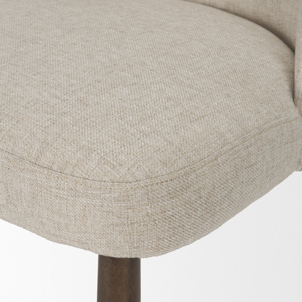 Abbie Curve Fabric Dining Chair
