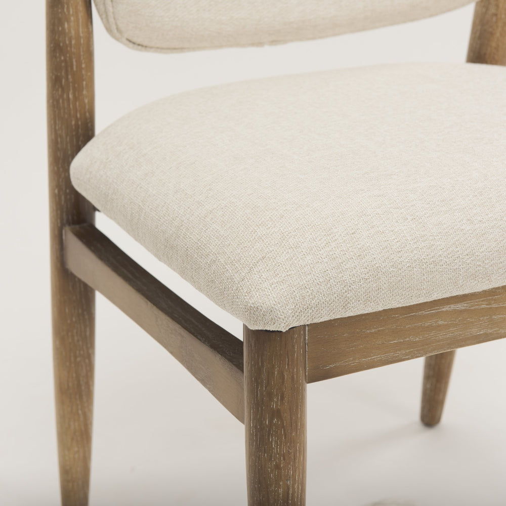 Chaise de salle à manger en tissu Cline