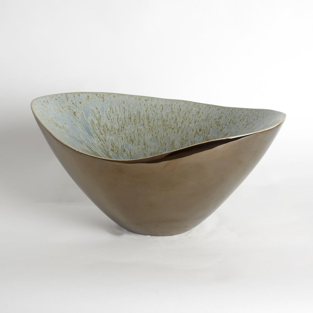 Marta's Bowl Bronze Reactive Blue