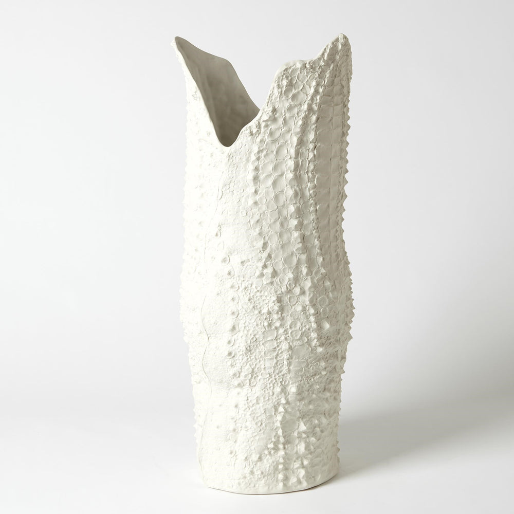 Crocodile Vases Matte Blanc