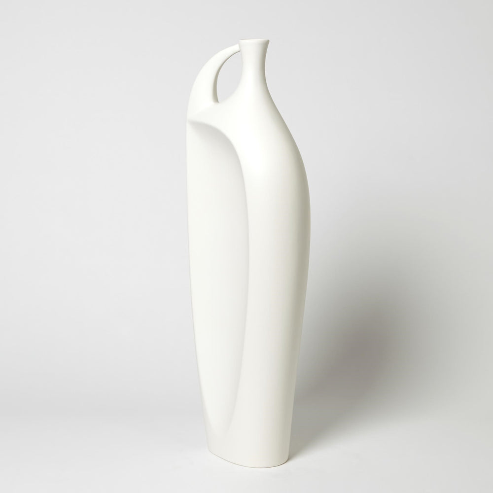Indentation Vases Matte Blanc