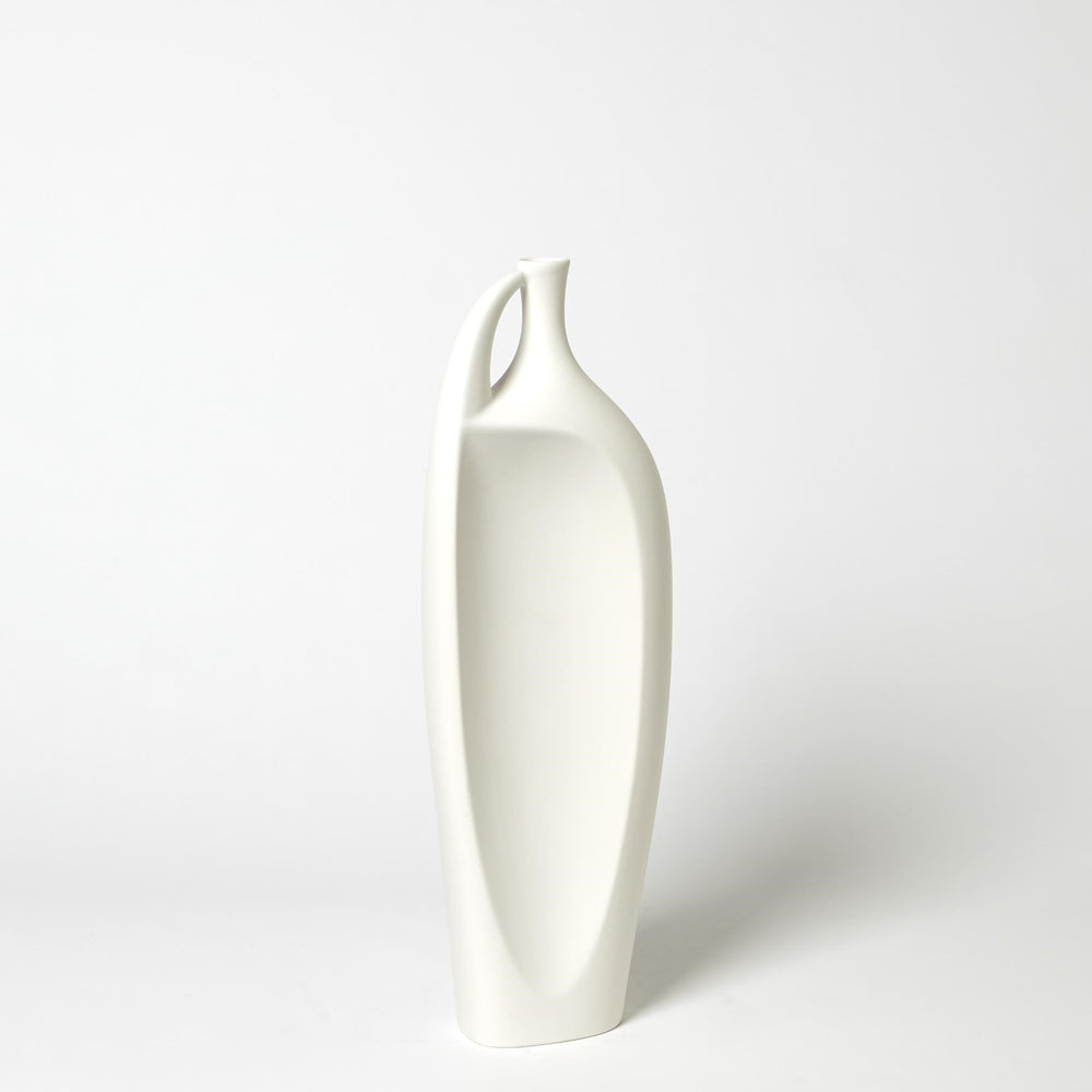 Indentation Vases Matte Blanc