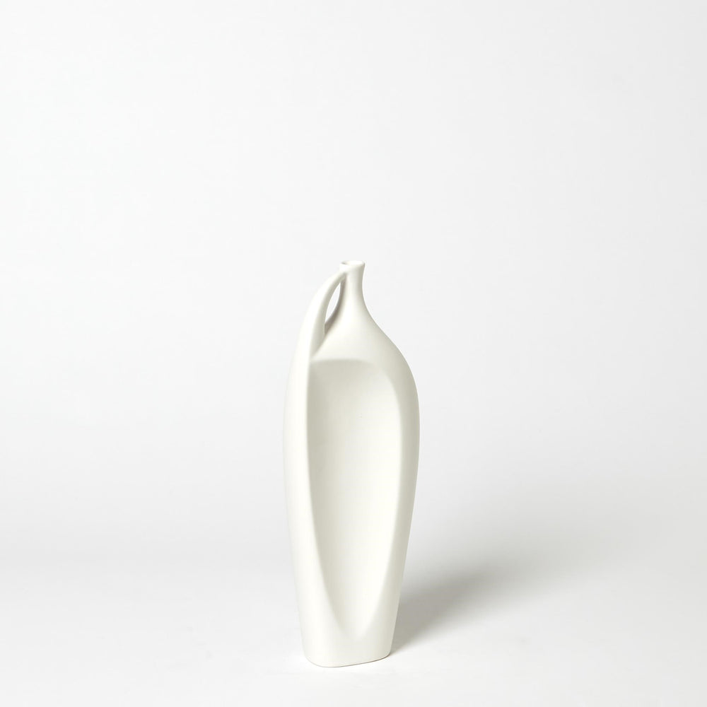 Indentation Vases Matte Blanc