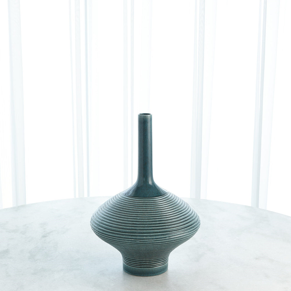 Ridged Bottle Azure