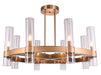 Bethel International Canada - Eight Light Chandelier - Antique Bronze- Union Lighting Luminaires Decor