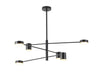 Bethel International Canada - Six Light Chandelier - Black- Union Lighting Luminaires Decor