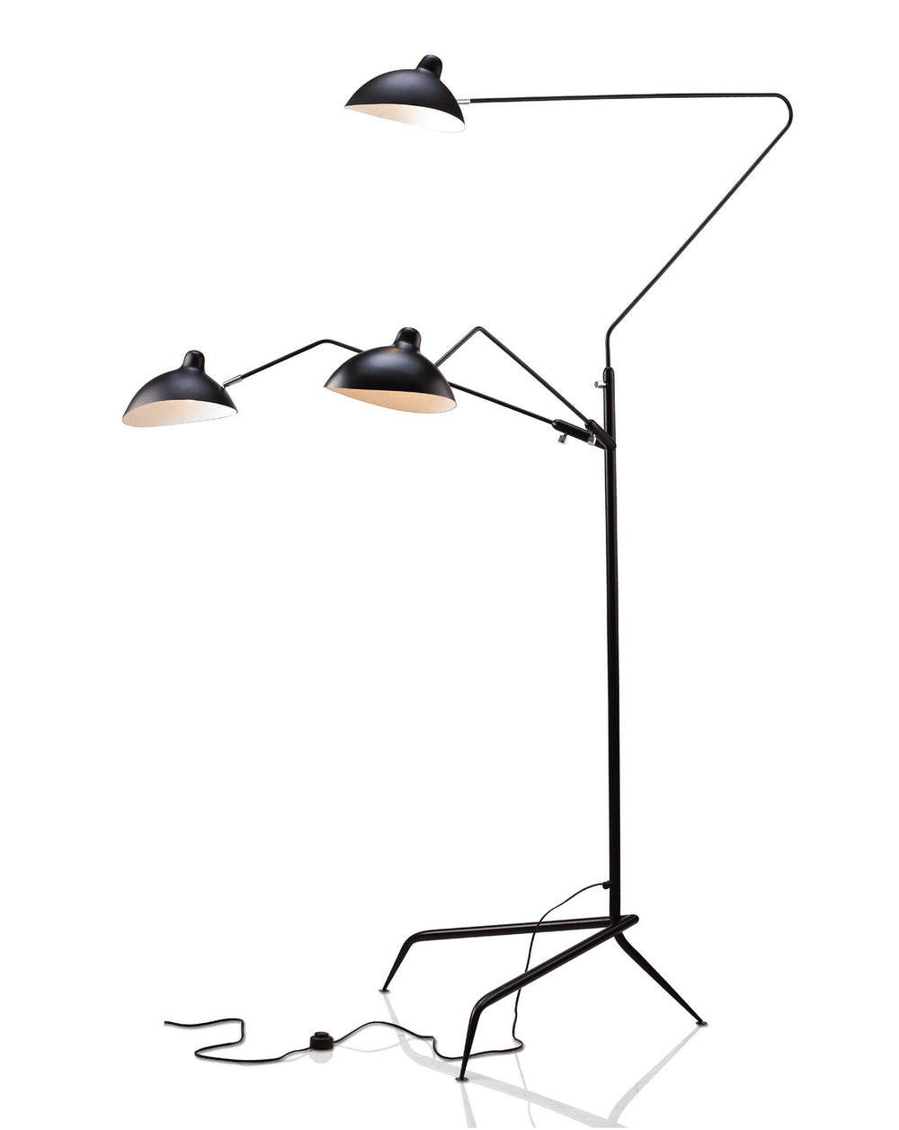 Bethel International Canada - Three Light Floor Lamp - Black- Union Lighting Luminaires Decor