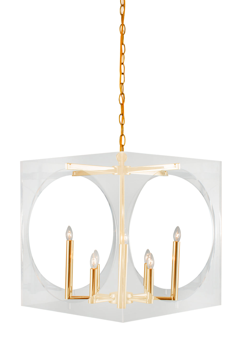 Bethel International Canada - Eight Light Chandelier - Gold- Union Lighting Luminaires Decor