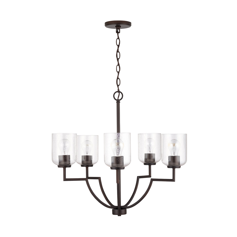 Capital Lighting - Five Light Chandelier - Carter - Bronze- Union Lighting Luminaires Decor