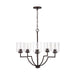 Capital Lighting - Five Light Chandelier - Carter - Bronze- Union Lighting Luminaires Decor