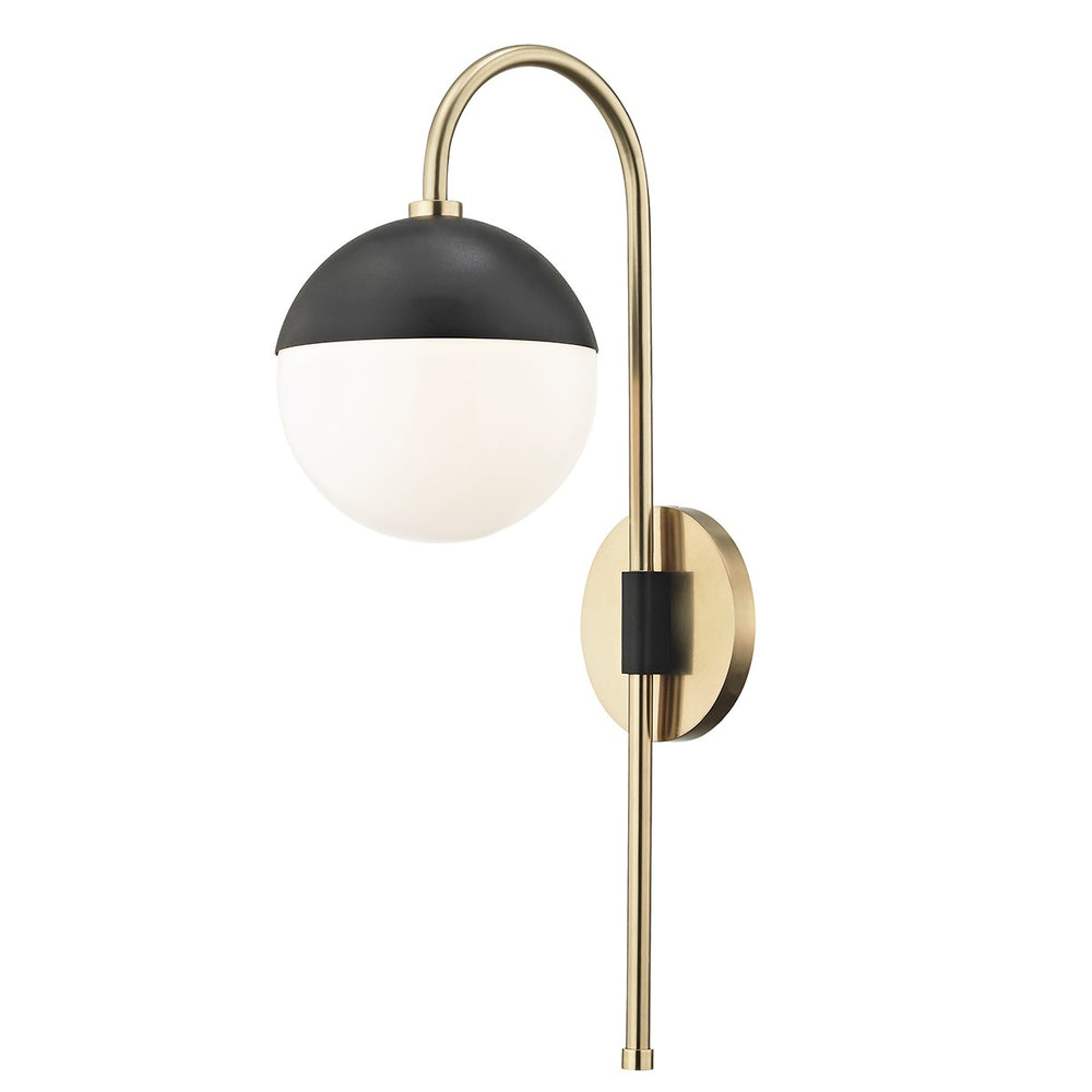 Mitzi Canada - One Light Wall Sconce - Renee - Aged Brass/Black- Union Lighting Luminaires Decor