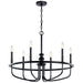 Kichler Canada - Six Light Chandelier - Capitol Hill - Black- Union Lighting Luminaires Decor