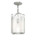 Hubbardton Forge - One Light Semi-Flush Mount - Bow - Vintage Platinum- Union Lighting Luminaires Decor