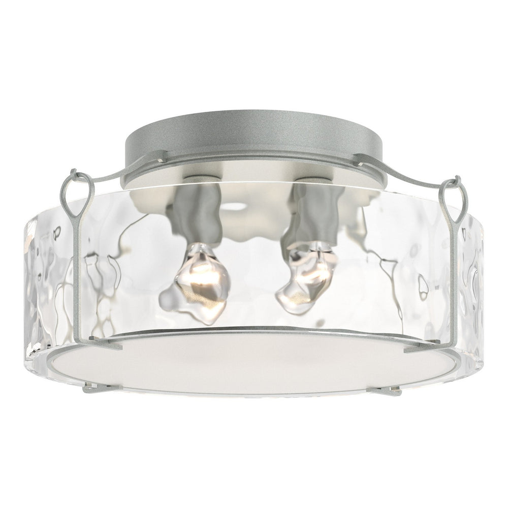 Hubbardton Forge - Four Light Semi-Flush Mount - Bow - Vintage Platinum- Union Lighting Luminaires Decor
