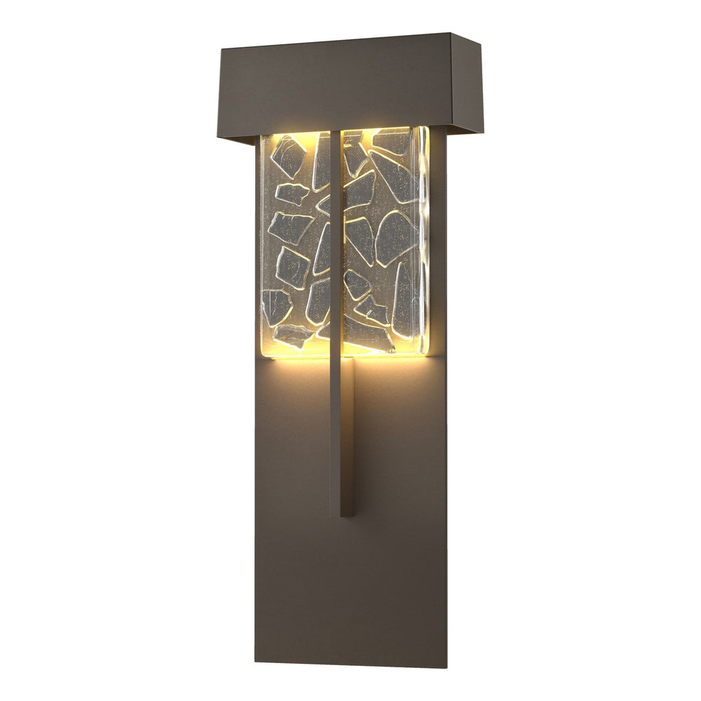 Hubbardton Forge - LED Outdoor Wall Sconce - Shard - Coastal Dark Smoke- Union Lighting Luminaires Decor