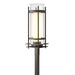 Hubbardton Forge - One Light Outdoor Post Mount - Torch - Coastal Dark Smoke- Union Lighting Luminaires Decor