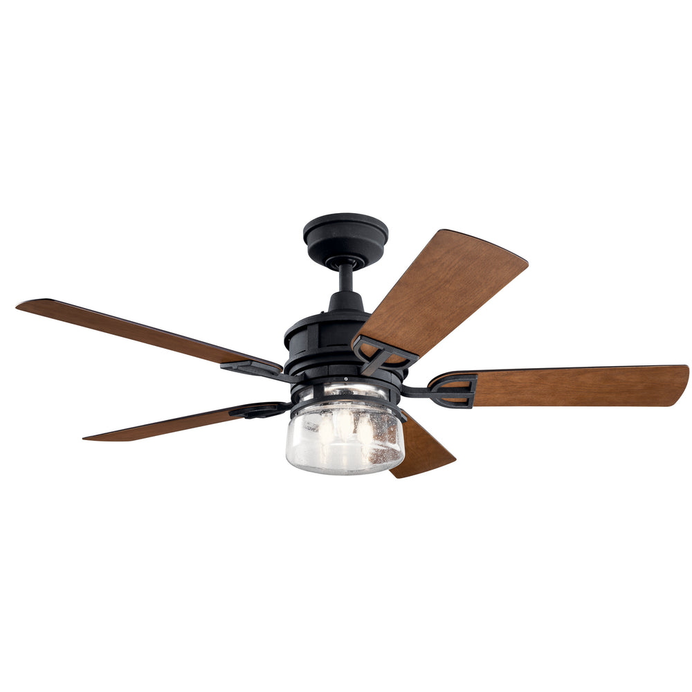 Kichler Canada - 52"Ceiling Fan - Lyndon - Distressed Black- Union Lighting Luminaires Decor