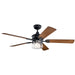 Kichler Canada - 60"Ceiling Fan - Lyndon - Distressed Black- Union Lighting Luminaires Decor