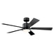Kichler Canada - 52"Ceiling Fan - Lucian Elite - Satin Black- Union Lighting Luminaires Decor