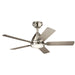 Kichler Canada - 44"Ceiling Fan - Arvada - Brushed Stainless Steel- Union Lighting Luminaires Decor