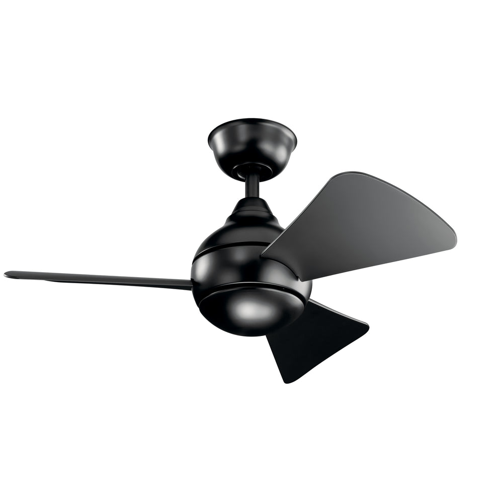 Kichler Canada - 34"Ceiling Fan - Sola - Satin Black- Union Lighting Luminaires Decor