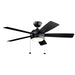 Kichler Canada - 52"Ceiling Fan - Starkk - Satin Black- Union Lighting Luminaires Decor