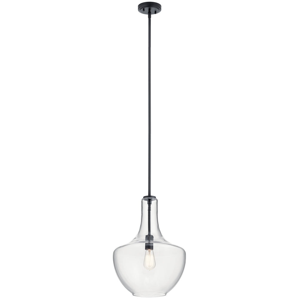 Kichler Canada - One Light Pendant - Everly - Black- Union Lighting Luminaires Decor