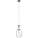 Kichler Canada - One Light Pendant - Everly - Black- Union Lighting Luminaires Decor
