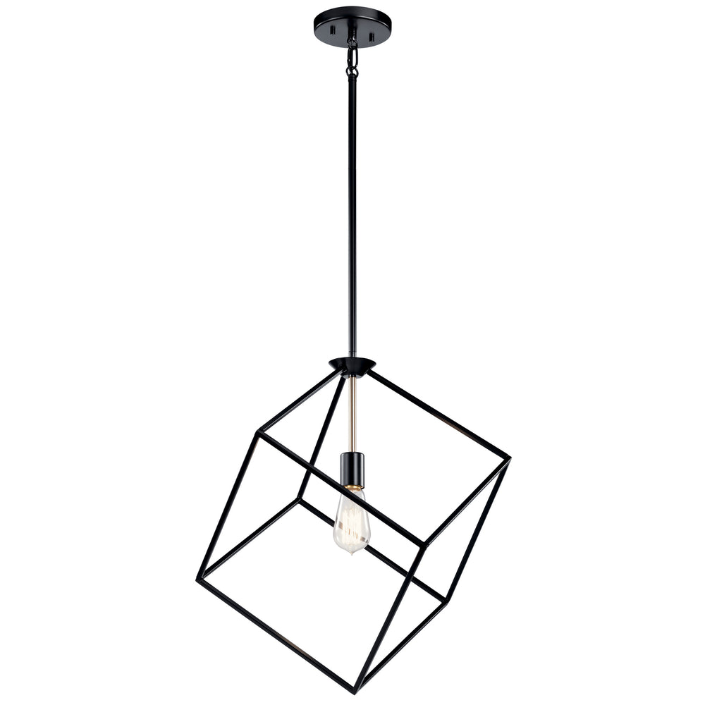 Kichler Canada - One Light Pendant - Cartone - Black- Union Lighting Luminaires Decor