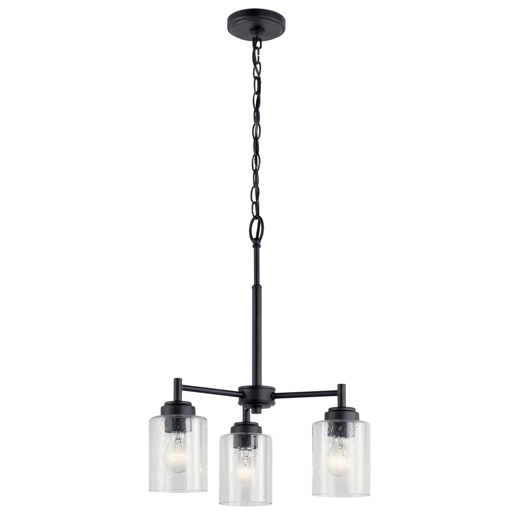 Kichler Canada - Three Light Mini Chandelier - Winslow - Black- Union Lighting Luminaires Decor
