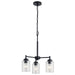 Kichler Canada - Three Light Mini Chandelier - Winslow - Black- Union Lighting Luminaires Decor