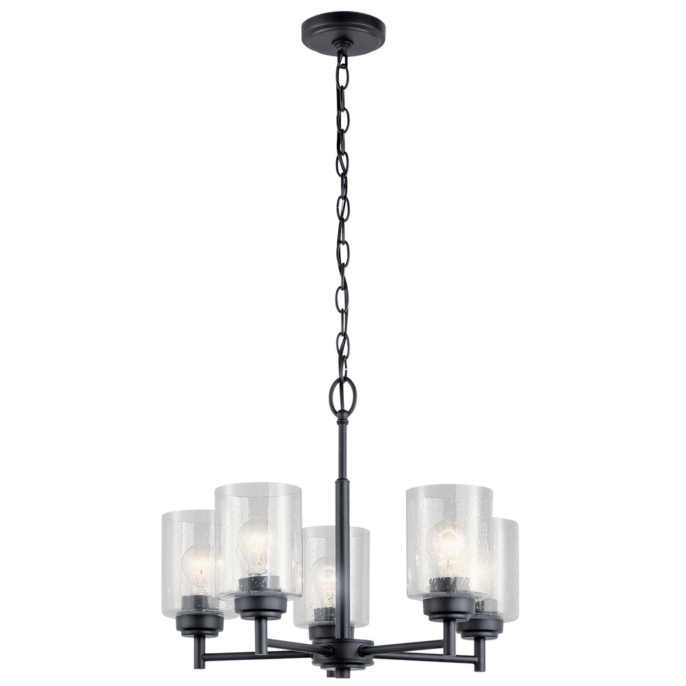 Kichler Canada - Five Light Chandelier - Winslow - Black- Union Lighting Luminaires Decor