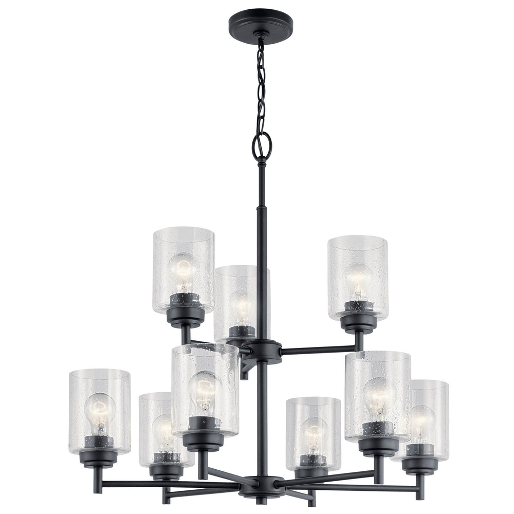 Kichler Canada - Nine Light Chandelier - Winslow - Black- Union Lighting Luminaires Decor
