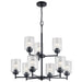 Kichler Canada - Nine Light Chandelier - Winslow - Black- Union Lighting Luminaires Decor