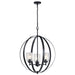 Kichler Canada - Three Light Chandelier - Winslow - Black- Union Lighting Luminaires Decor