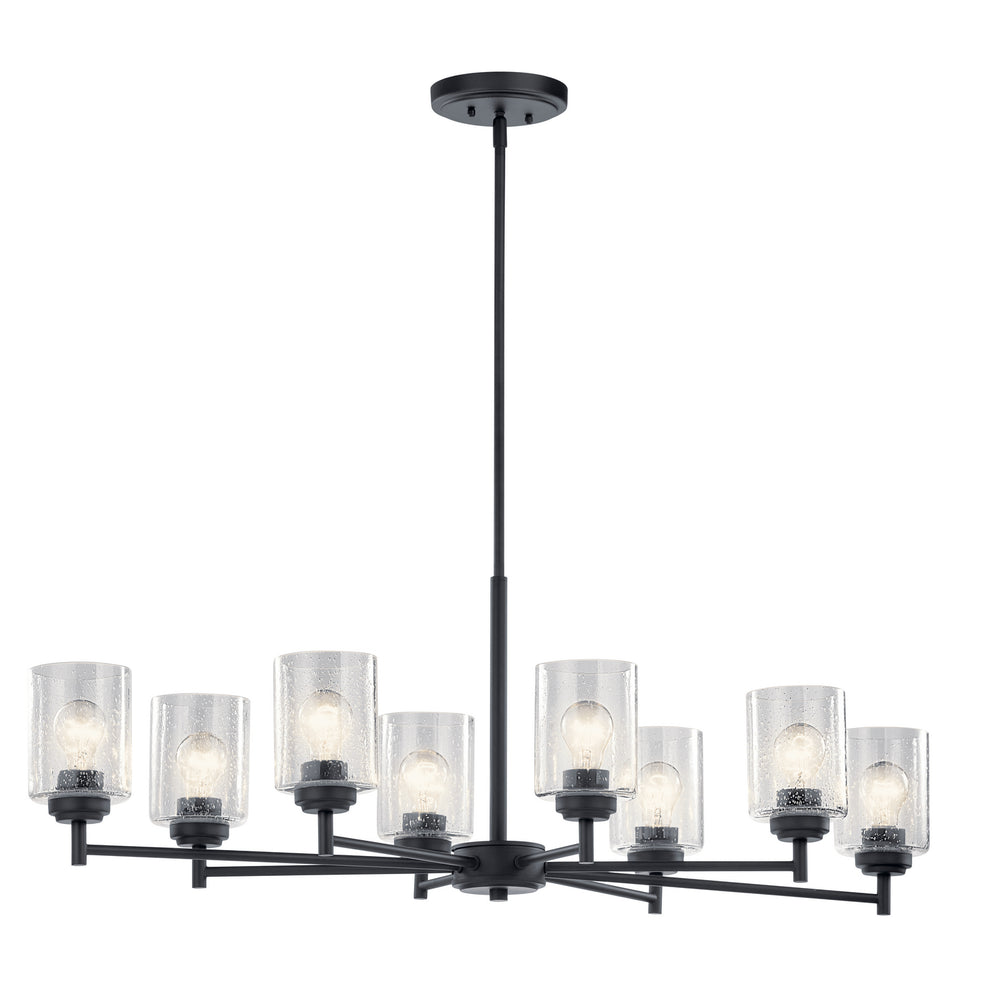 Kichler Canada - Eight Light Chandelier - Winslow - Black- Union Lighting Luminaires Decor