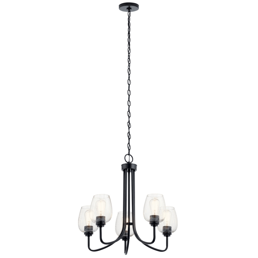 Kichler Canada - Five Light Chandelier - Valserrano - Black- Union Lighting Luminaires Decor