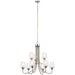 Kichler Canada - Nine Light Chandelier - Valserrano - Brushed Nickel- Union Lighting Luminaires Decor