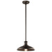 Kichler Canada - One Light Outdoor Pendant/Semi Flush - Allenbury - Olde Bronze- Union Lighting Luminaires Decor