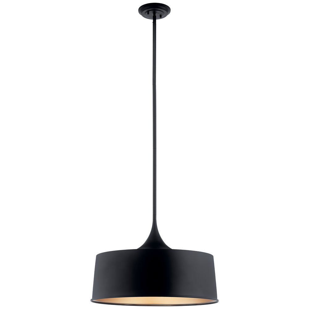 Kichler Canada - One Light Pendant/Semi Flush - Elias - Black- Union Lighting Luminaires Decor