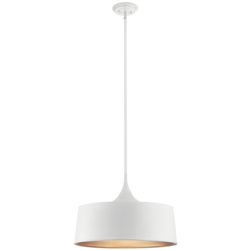 Kichler Canada - One Light Pendant/Semi Flush - Elias - White- Union Lighting Luminaires Decor