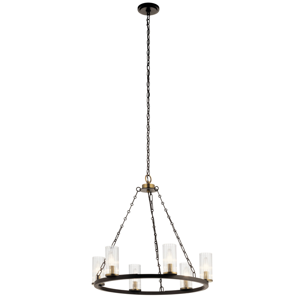 Kichler Canada - Six Light Chandelier - Mathias - Olde Bronze- Union Lighting Luminaires Decor