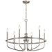 Kichler Canada - Six Light Chandelier - Capitol Hill - Brushed Nickel- Union Lighting Luminaires Decor