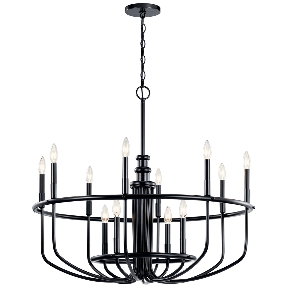 Kichler Canada - 12 Light Chandelier - Capitol Hill - Black- Union Lighting Luminaires Decor