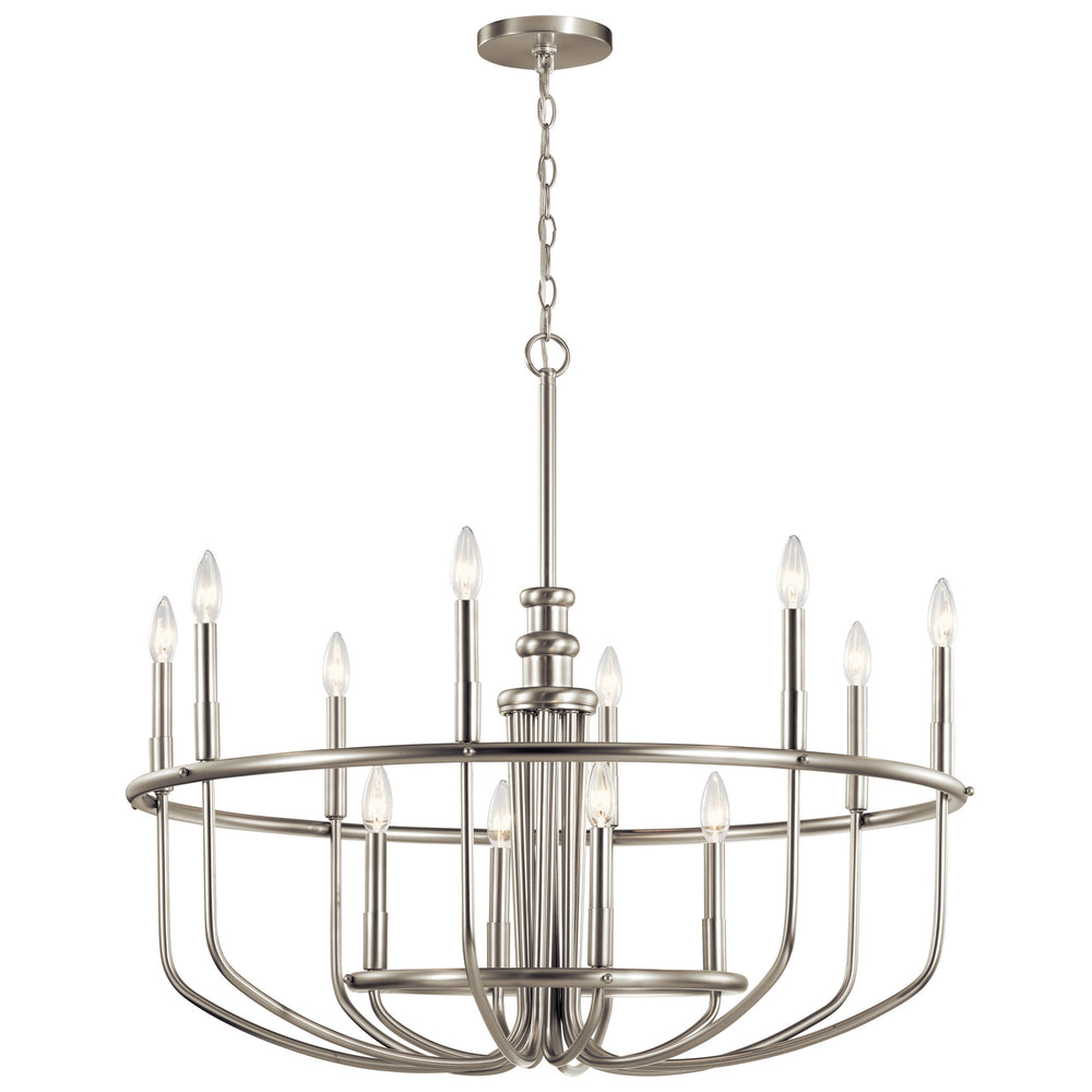 Kichler Canada - 12 Light Chandelier - Capitol Hill - Brushed Nickel- Union Lighting Luminaires Decor