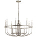 Kichler Canada - 12 Light Chandelier - Capitol Hill - Brushed Nickel- Union Lighting Luminaires Decor